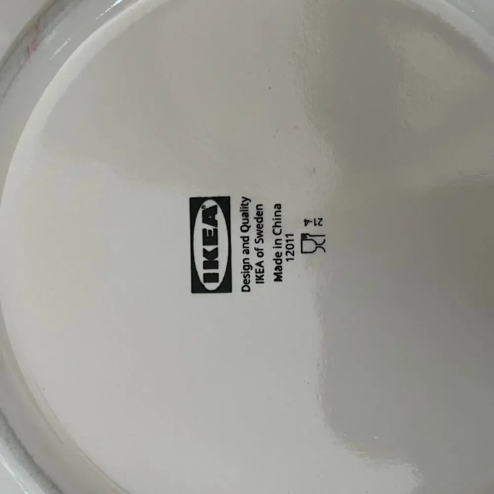 IKEA Off White Porcelain Serving Bowls 9